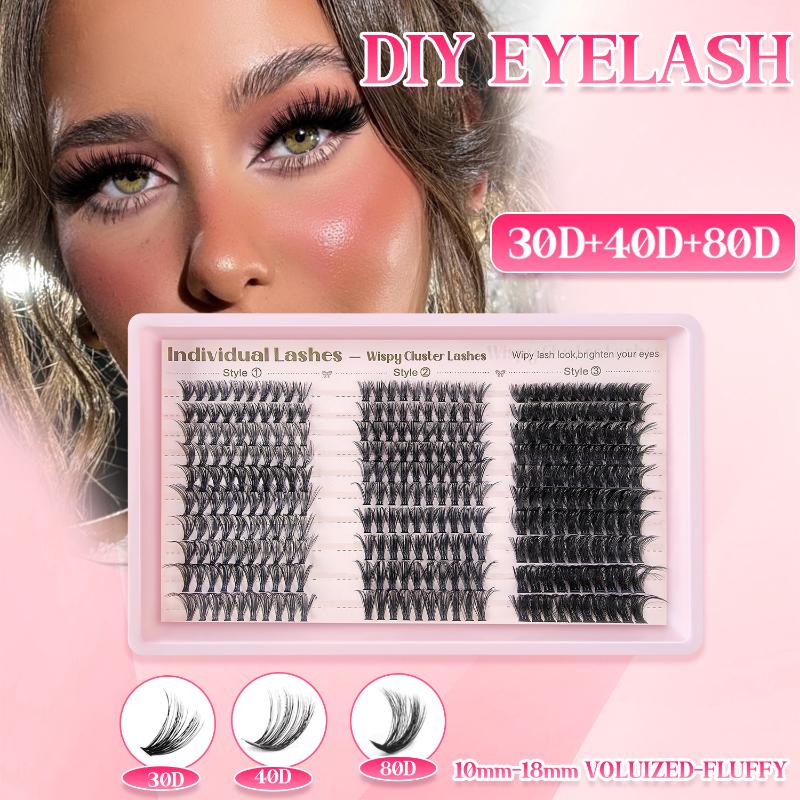 Eyelash Extension Volume Lashes - DIY 속눈썹 연장 키트 (스파이크 속눈썹
