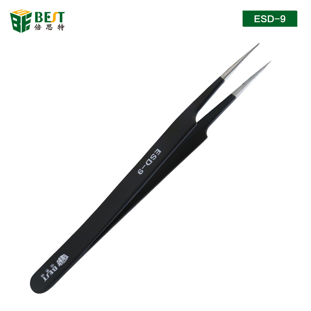 Eyelash Extension In Chinese - BST-ESD-9 정전기 방지 핀셋 해부학적 외과용