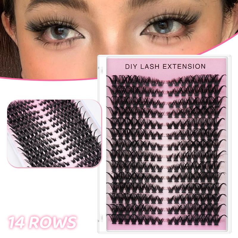 Eyelash Extension Volume Lashes - 20개 DIY 인조 속눈썹 연장 개별