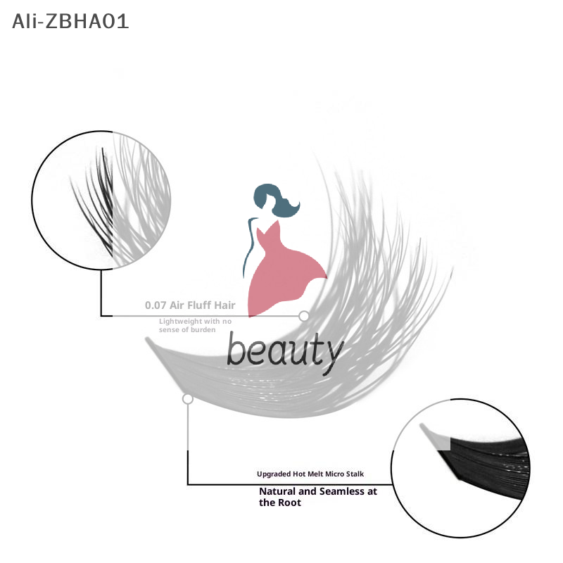 Eyelash Extension Volume Lashes - 3D 인조 밍크 속눈썹, 풍성한 속눈썹