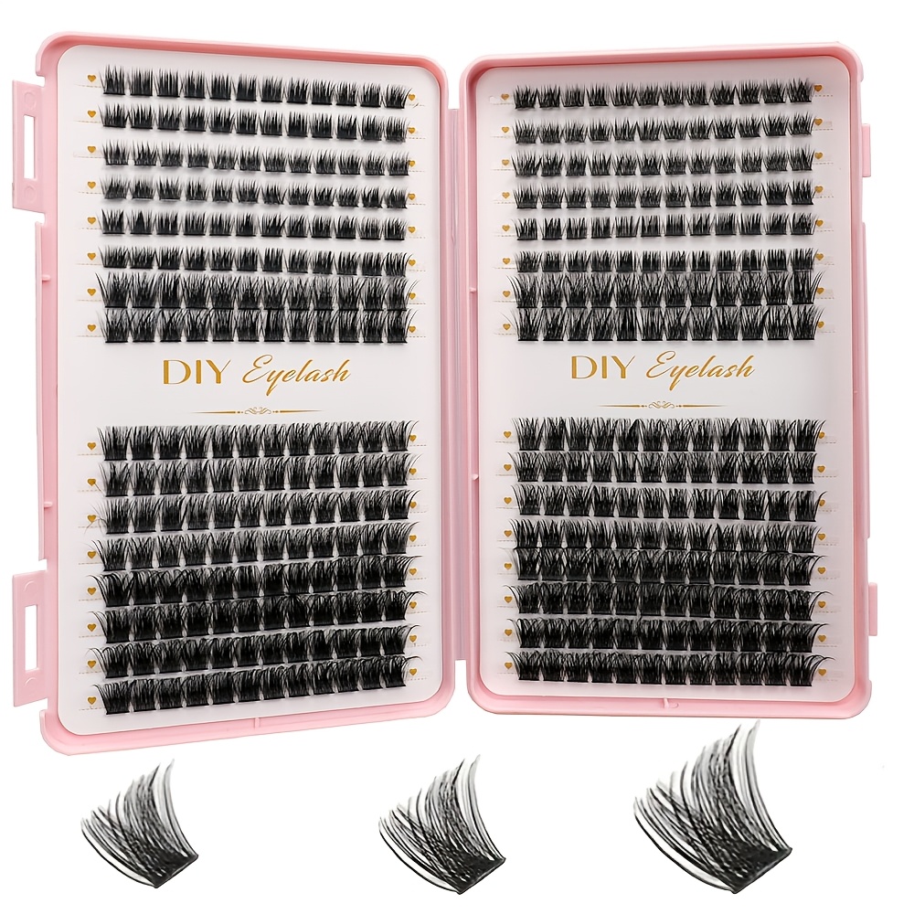DIY 속눈썹 연장 책, 384/416 D-컬 클러스터 - Eyelash Extension In Chinese 리뷰 및 가격