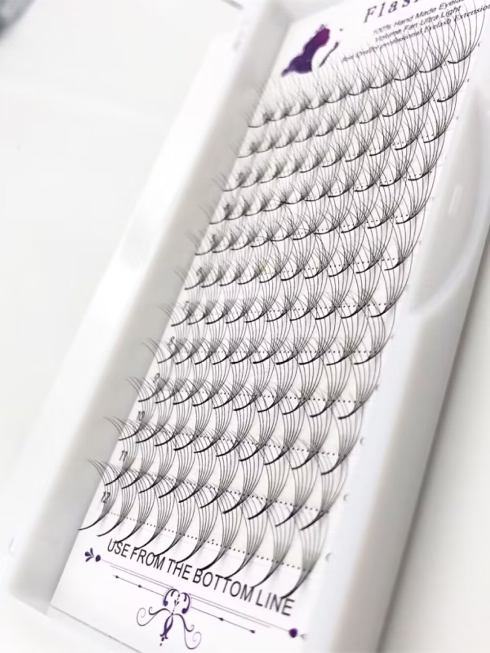 플래시걸 최고급 프리메이드 팬 볼륨래쉬 싱글클러스터 6 - Eyelash Extension Volume Lashes 리뷰 및 가격