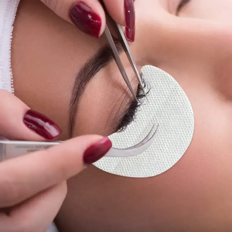 속눈썹 제거를위한 일회용 코튼 속눈썹 패치 스티커 아이 - Eyelash Extension Eye Mask 리뷰 및 가격