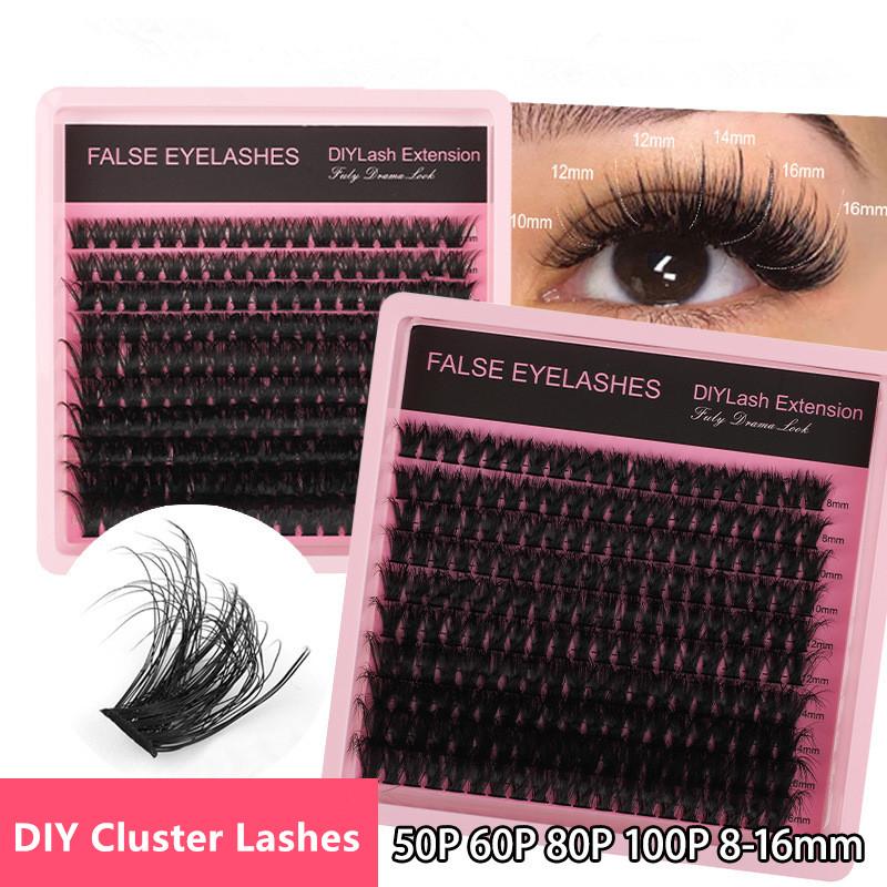 8~16mm D컬 플러피 래쉬 클러스터 밍크 볼륨 속눈 - Eyelash Extension Volume Lashes 리뷰 및 가격