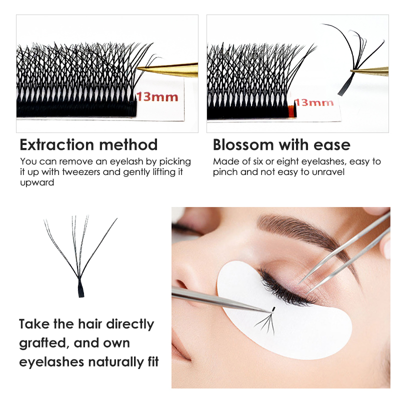 NATUHANA C D L LU 컬 프리메이드 팬 W  - Eyelash Extension Double Volume 리뷰 및 가격