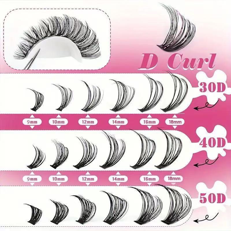 프로페셔널 D컬 클러스터 속눈썹 키트 30D 100D  - Eyelash Extension Volume Lashes 리뷰 및 가격