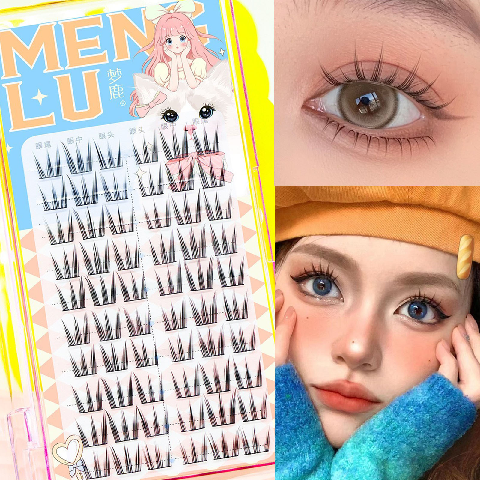 10 행 해바라기 가짜 속눈썹 검은 자연 만화 속눈썹  - Eyelash Extension In Chinese 리뷰 및 가격