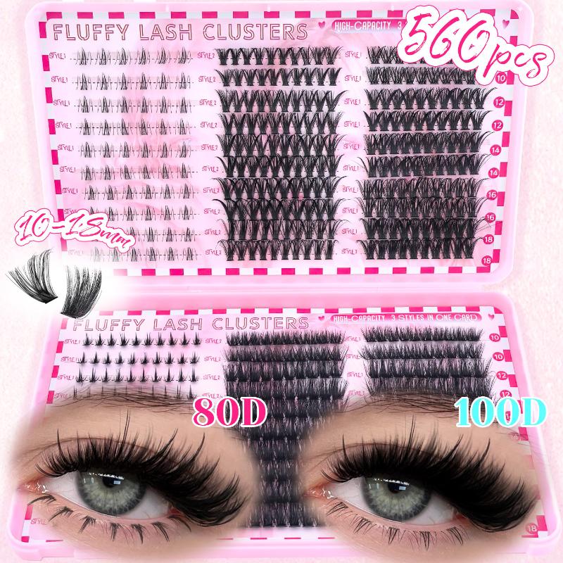 속눈썹 연장 키트 스파이크 속눈썹 개별 80/100D  - Eyelash Extension Volume Lashes 리뷰 및 가격