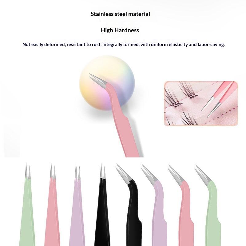 새로운 1개 스테인레스 스틸 속눈썹 연장용 핀셋 곡선형 - Eyelash Extension Volume Lashes 리뷰 및 가격